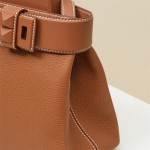 Original to/sw leather Kelly Medor bag platinum bag 27 hand-held crossbody bag, all hand-sewn