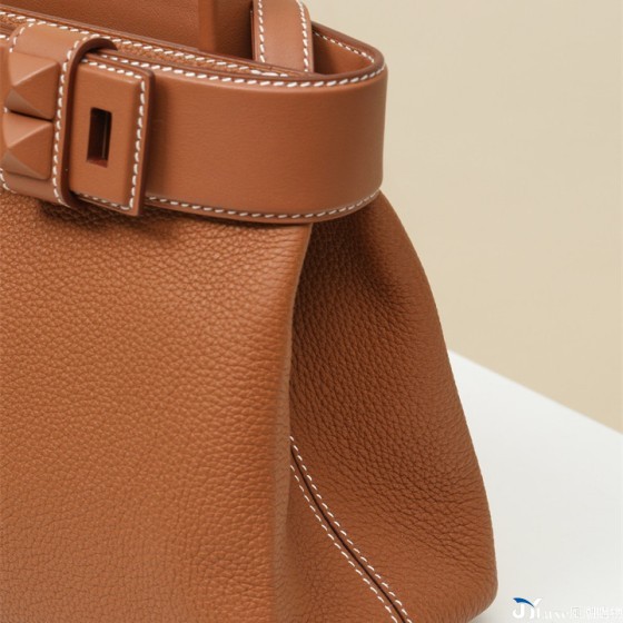Original to/sw leather Kelly Medor bag platinum bag 27 hand-held crossbody bag, all hand-sewn