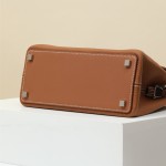 Original to/sw leather Kelly Medor bag platinum bag 27 hand-held crossbody bag, all hand-sewn