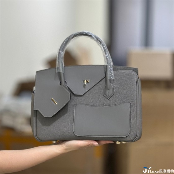 All-hand-sewn Desordre platinum bag Kelly bag Sordre limited Edition three-piece leather handbag for women