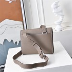 Fully hand-sewn Depeches colorblock messenger bag, original to/ep leather 21 crossbody bag
