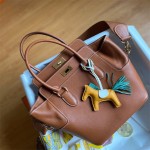 全手工手縫Toolbox牛奶盒子包原版swift皮20cm斜挎手提包