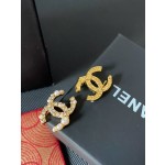 Chanel 字母晶鑽米粒太陽花珍珠耳釘耳環