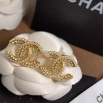 【CHANEL】香奈兒晶鑽米粒珍珠耳釘
