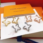 LV\'s new hollowed-out four-pointed starlight face stud earrings