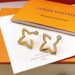 LV\'s new hollowed-out four-pointed starlight face stud earrings