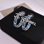 小香 CHANEL 牛仔鏈圈耳環