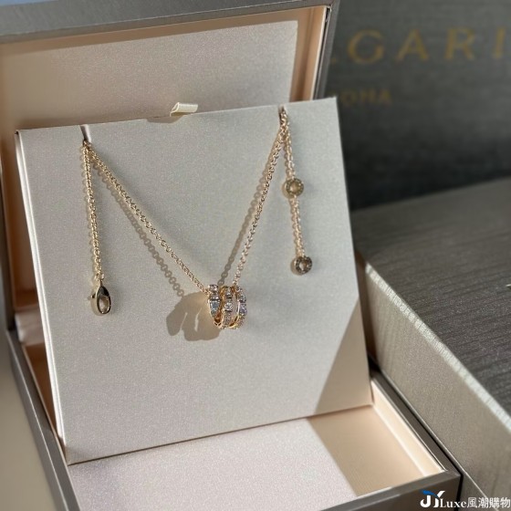 Bvlgari 寶格麗 Serpenti 三圈滿鑽蛇項鍊