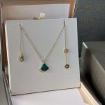 Bvlgari 寶格麗 Diva’s Dream 孔雀石小扇子項鍊