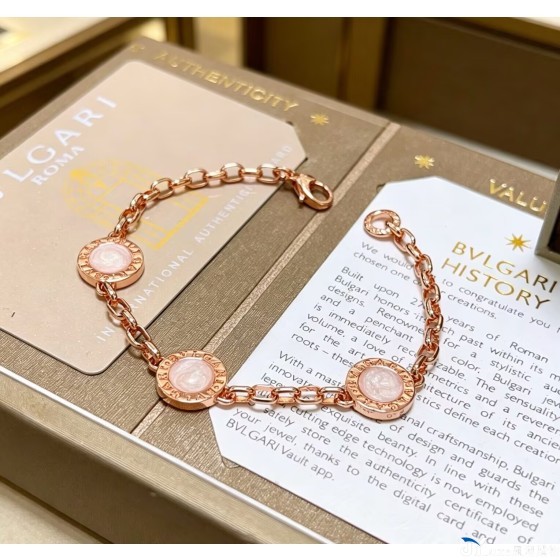 BVLGARI BVLGARI 三圓母貝手鏈