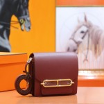 Original evercolor cowhide single-shoulder crossbody bag, fully hand-stitched Roulis pig nose bag