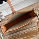 All-hand-stitched EveLyne canvas perforated bag mini multi-color flight attendant bag for women