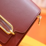 Original evercolor cowhide single-shoulder crossbody bag, fully hand-stitched Roulis pig nose bag