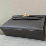 全手工手縫一代凱莉包空姐包原版epsom皮22cm晚宴女包多色