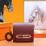 Original evercolor cowhide single-shoulder crossbody bag, fully hand-stitched Roulis pig nose bag