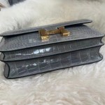 全手縫蠟線康康空姐包原版南非稀有鱷魚皮26cm多顏色豬鼻