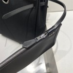 手工全手縫Herbagados帆布雙肩包原版皮拼帆布雙肩背包