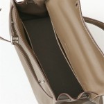 Hand-sewn 35cm Kelly bag, original swift leather platinum bag, large-capacity shoulder handbag