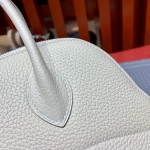 All-hand-stitched bolide women\'s bag, original togo leather bowling bag, 31cm handbag, in multiple colors