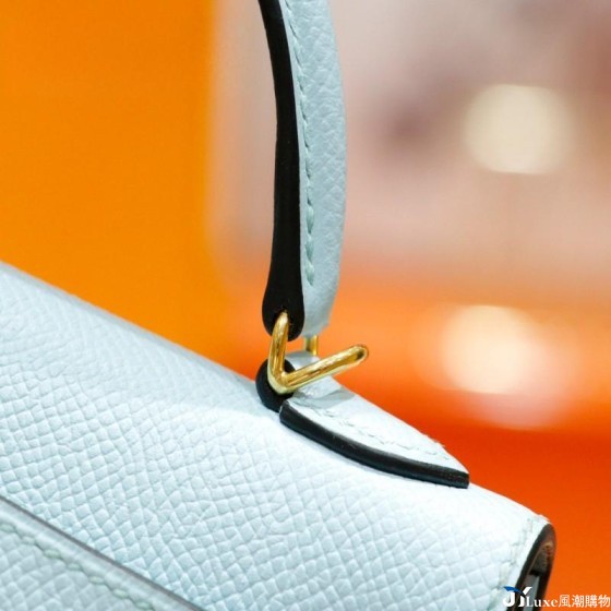 All-hand-sewn original Epsom leather Mini second-generation Kelly bag, flight attendant bag, platinum bag
