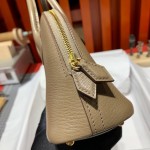 Fully hand-stitched bolide bowling bag, original goatskin mini handbag, shell women\'s bag in multiple colors