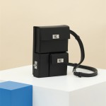 All-handmade Kelly Multipocket three-in-one bullet bag, original epsom leather crossbody bag